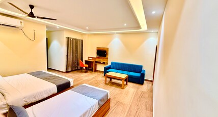 Hotel City Inn 2min walk to Gorakhnath Temple Room Type - Family Room ( Balcony subject to availability)