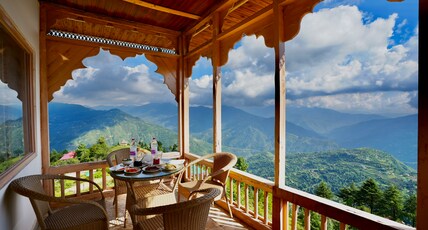 Echoes of Nirvana Room Type - Harmony Heaven Suite with Ancient Heritage Balcony and Himachal Cultural Sitting