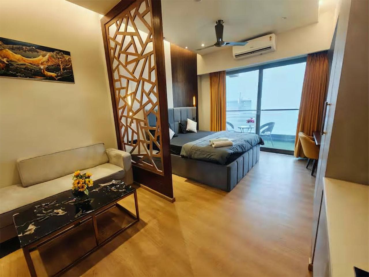 Luxury Studio with Balcony - Galaxy Blu Sapphire - Tap to explore photos