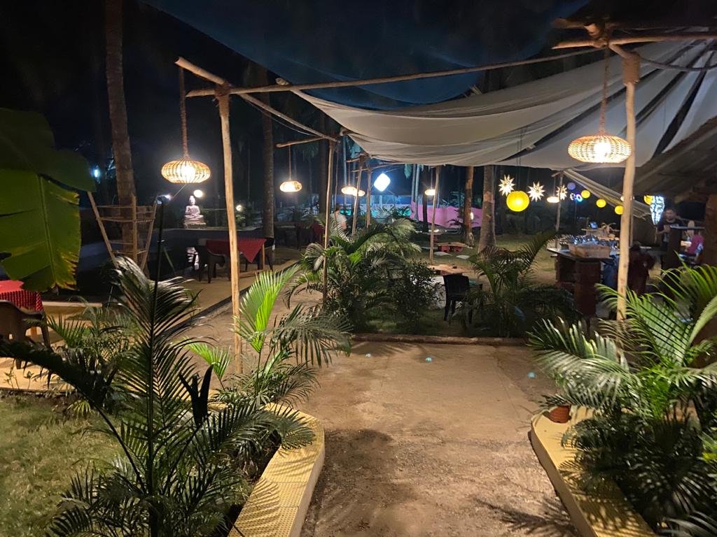 Tropical garden view