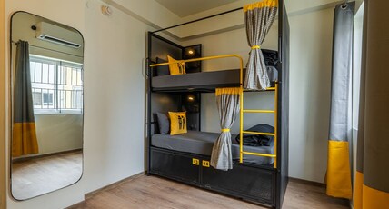 The Hosteller Bangalore, CV Raman Nagar Room Type - Bed in 8 Bed Female Dormitory with Balcony