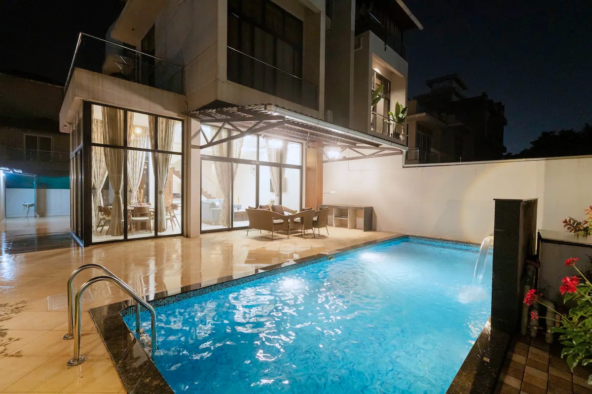 Aaramghar Stays - 4BR Pool Villa Serene II - Tap to explore photos