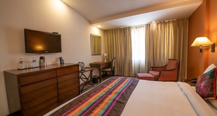 Hotel Rock Manali ( Akhnoor Hotels Pvt. Ltd.) Room Type - Deluxe Room Backside View