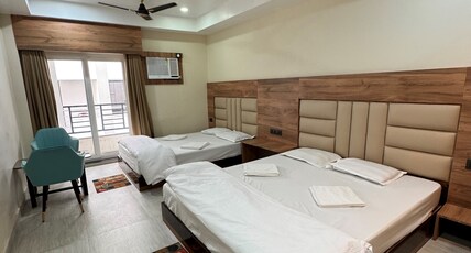 Hotel M Plaza New Digha Room Type - Deluxe Family Room (Building View) With Balcony