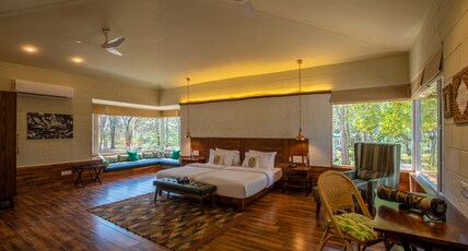 The Riverwood Forest Retreat Kanha Room Type - Premium Wilderness Cottage Twin