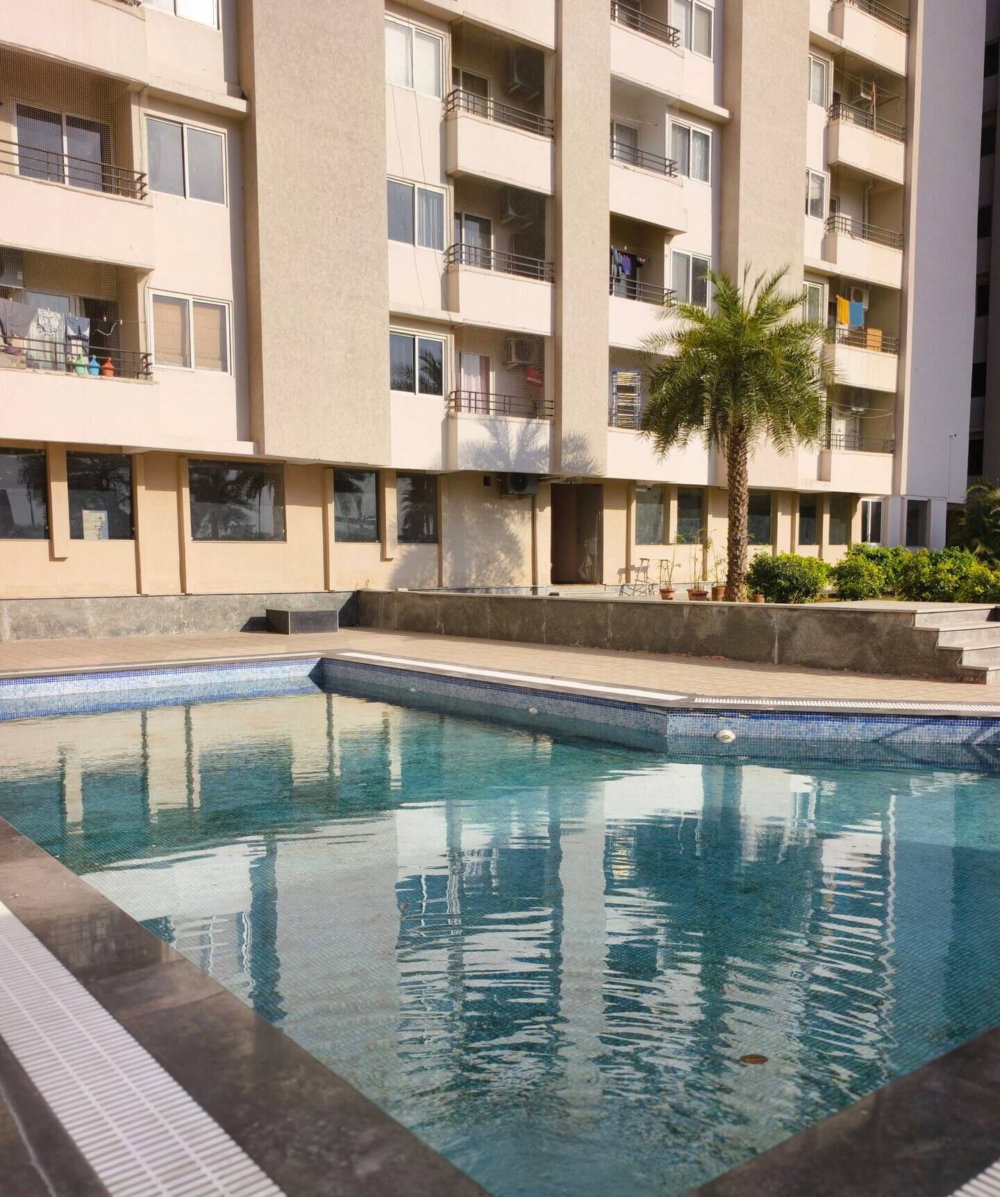 Private 1BHK Stay Pool||Gym||Balcony||Gated in Jaipur - Tap to explore photos