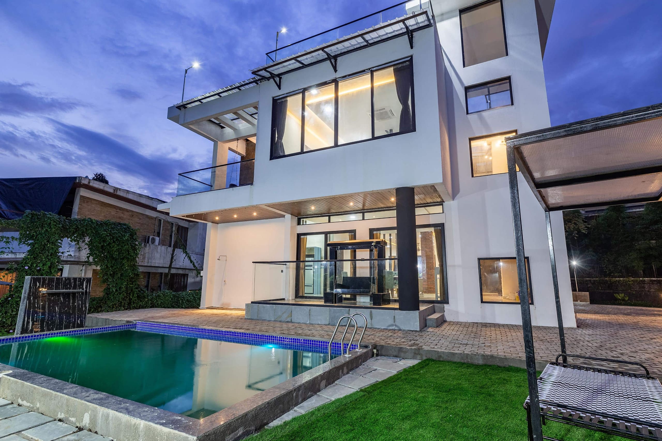 Coastal Heaven 4 BHK Luxury Pool Villa Khandala - Tap to explore photos