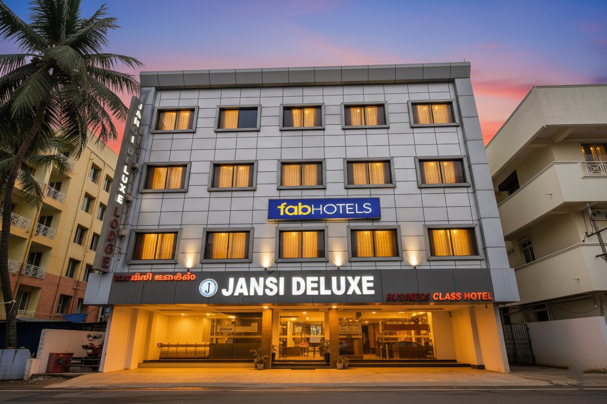 FabHotel Jansi Deluxe - Nr. Gandhipuram Bus Stand - Tap to explore photos