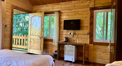 Coorg JungleMist Room Type - Independent wooden cottage- AC
