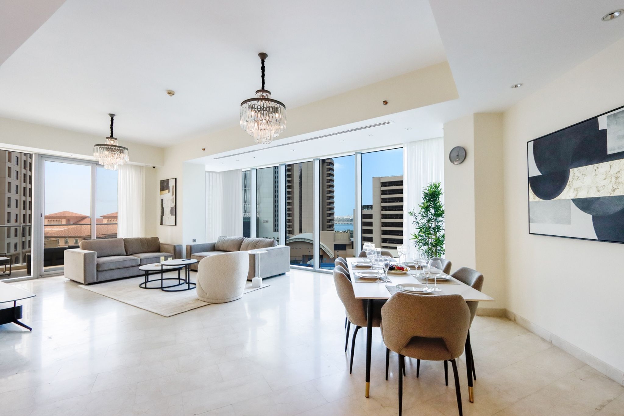 ELIVAAS Curated Spacious 3BR in Marina, Steps to the Beach - Tap to explore photos