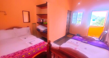 Pushpa Mahal A/C & Pushpa Residency Room Type - Deluxe Double Bed with Mountain view 102 Pushpa Mahal A/C & Pushpa Residency Room Type - Deluxe Double Bed with Mountain view 102