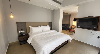 Belvedere Suites, Greater Noida Room Type - Suite - King Bed and sofa cum bed (Triple) Belvedere Suites, Greater Noida Room Type - Suite - King Bed and sofa cum bed (Triple)