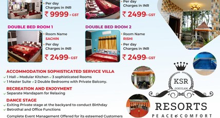 KSR GOKULAM RESORTS Room Type - KSR GOKULAM RESORTS