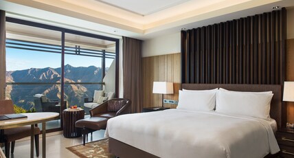 JW Marriott Mussoorie Walnut Grove Room Type - Executive Suite Panoramic Balcony & Living Room with Bathtub JW Marriott Mussoorie Walnut Grove Room Type - Executive Suite Panoramic Balcony & Living Room with Bathtub