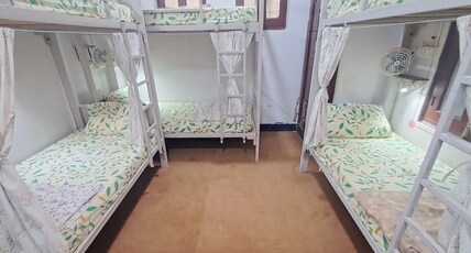 Raahi Backpacker's Hostel |Rooftop Restaurant at Lake Pichola| Room Type - Bed in a 8 Bed Mixed Dorm Room with Ensuite Bathroom 2