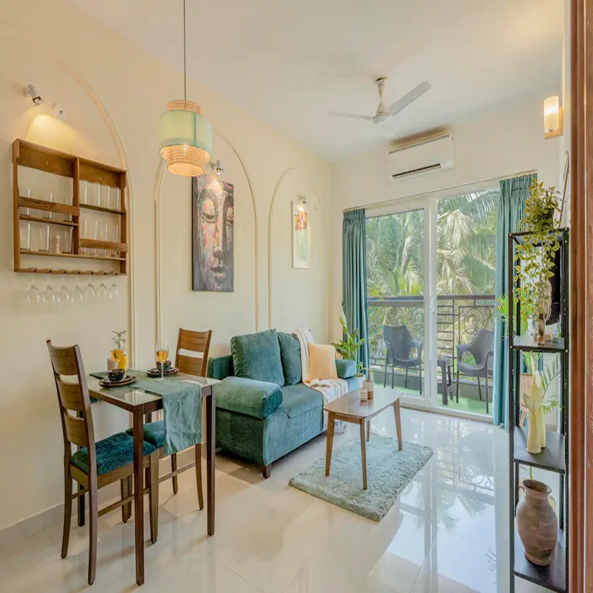 VerdeVista 1BHK with pool near Anjuna Vagator Beach - Tap to explore photos