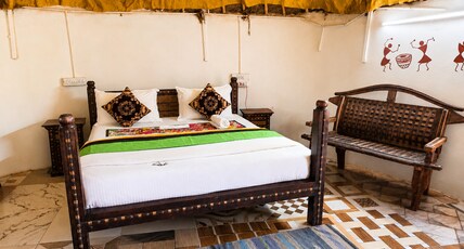 Sunny Desert Camp Room Type - Marwar Mud Cottage with Air Cooler