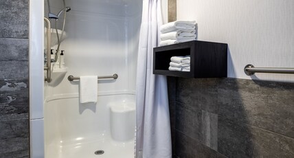 Crowne Plaza Moncton-Downtown, an IHG Hotel Room Type - 2 Queen Premium Mobility Accessible Roll in Shower Crowne Plaza Moncton-Downtown, an IHG Hotel Room Type - 2 Queen Premium Mobility Accessible Roll in Shower