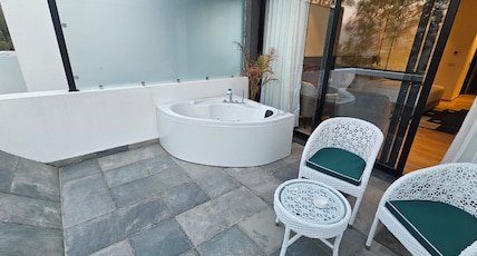 Velmore Kasauli Operated by Royal Orchid Hotel Ltd. Room Type - Bergenia Room With jacuzzi and balcony Private Balcony Velmore Kasauli Operated by Royal Orchid Hotel Ltd. Room Type - Bergenia Room With jacuzzi and balcony Private Balcony