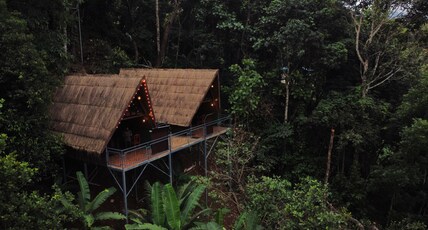 Tulsi Village Retreat | Treehouse & Cabin Stays Room Type - A Frame Cabin Hut with Lake view