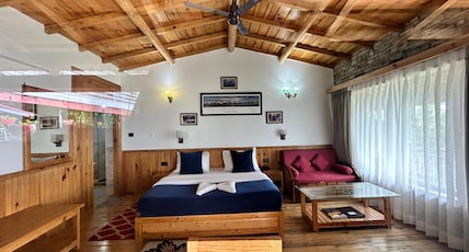 Kasar Himalaya Holiday Resort | Panaromic Himalaya Views Room Type - Wooden Studio Mountain and Valley face Kasar Himalaya Holiday Resort | Panaromic Himalaya Views Room Type - Wooden Studio Mountain and Valley face