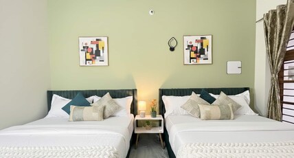 VAR Bamboo Haus 1 AC 2 Rooms 7 min walk beach Room Type - Bedroom 2