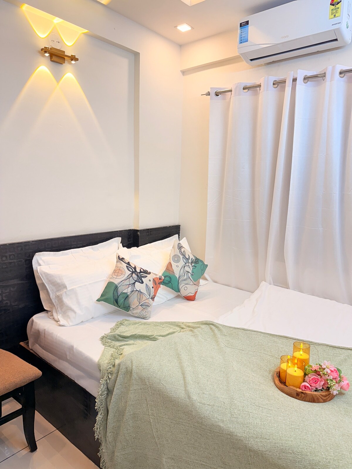 Luxury 2BHK in Koramangala Smart Lock Lift AC - Tap to explore photos