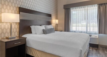 Best Western Plus Saint Peter Room Type - Accessible - 1 King, Mobility Accessible, Roll In Shower, Pillow Top Mattress, Microwave And Refrige Best Western Plus Saint Peter Room Type - Accessible - 1 King, Mobility Accessible, Roll In Shower, Pillow Top Mattress, Microwave And Refrige