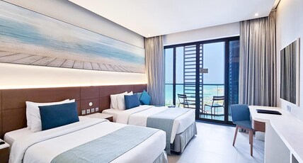 Wyndham Garden Ajman Corniche Room Type - Standard Twin Mobility Access Seaview - Non Smoking Wyndham Garden Ajman Corniche Room Type - Standard Twin Mobility Access Seaview - Non Smoking