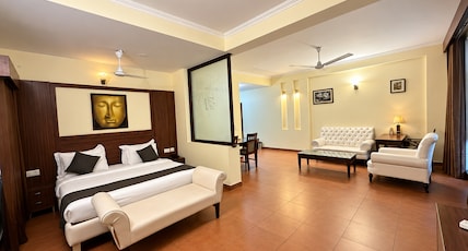 Naturoville Wellness Resort Rishikesh- Surrounded by Nature, Rooted in Wellness Room Type - Executive Room with living area and Garden View Balcony Naturoville Wellness Resort Rishikesh- Surrounded by Nature, Rooted in Wellness Room Type - Executive Room with living area and Garden View Balcony