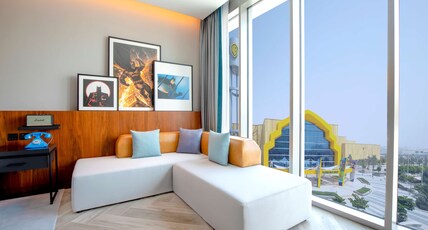 The WB Abu Dhabi, Curio Collection by Hilton - Free Theme Park Tickets Room Type - KING DIRECTORS ROOM