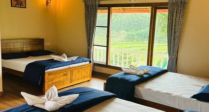 The Greentara Farmstay Coorg Room Type - Deluxe room with Balcony 6 Occupancy