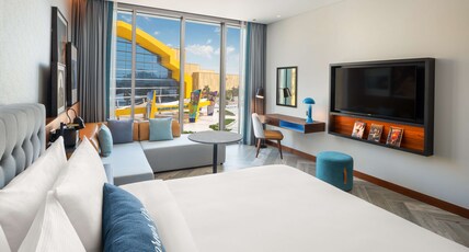 The WB Abu Dhabi, Curio Collection by Hilton - Free Theme Park Tickets Room Type - WB FAMILY CONNECTING ROOM