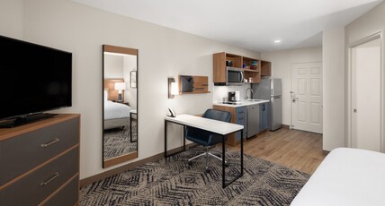 Candlewood Suites MOBILE-DOWNTOWN, an IHG hotel Room Type - 1 Queen Studio Suite Walk in Shower