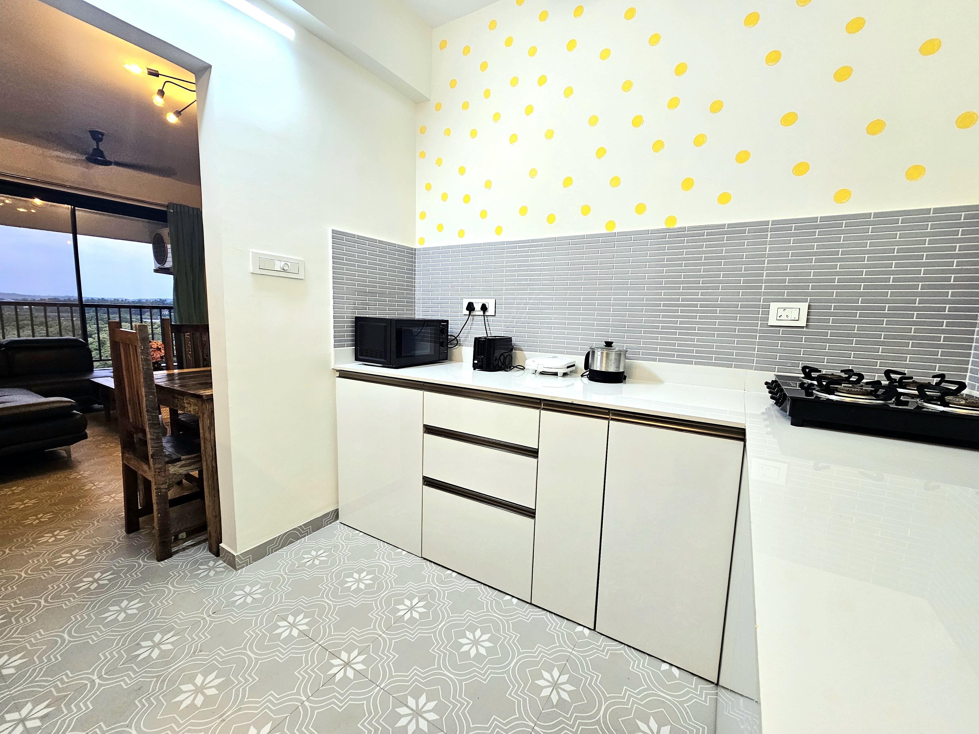 Mirashya 2BHK Serviced Apartment in Candolim - Tap to explore photos