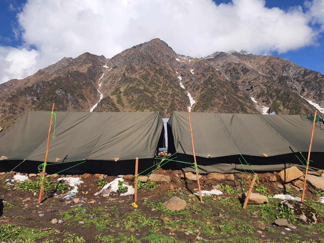 Namami gange tent house Base Camp Kedarnath - Tap to explore photos