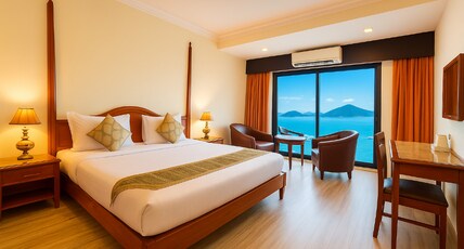 Hilltop Palace - Best Located Lake Facing Hotel In Udaipur. Room Type - Deluxe Lake Facing Room