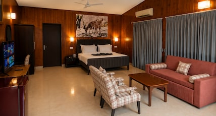 Bel La Monde Hotel Riverside - Jim Corbett Room Type - Deluxe Family Room - One Large Bedroom Bel La Monde Hotel Riverside - Jim Corbett Room Type - Deluxe Family Room - One Large Bedroom