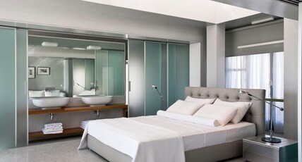 The Majestic Hotel, Santorini in Fira Room Type - Master Suite with Volcano View