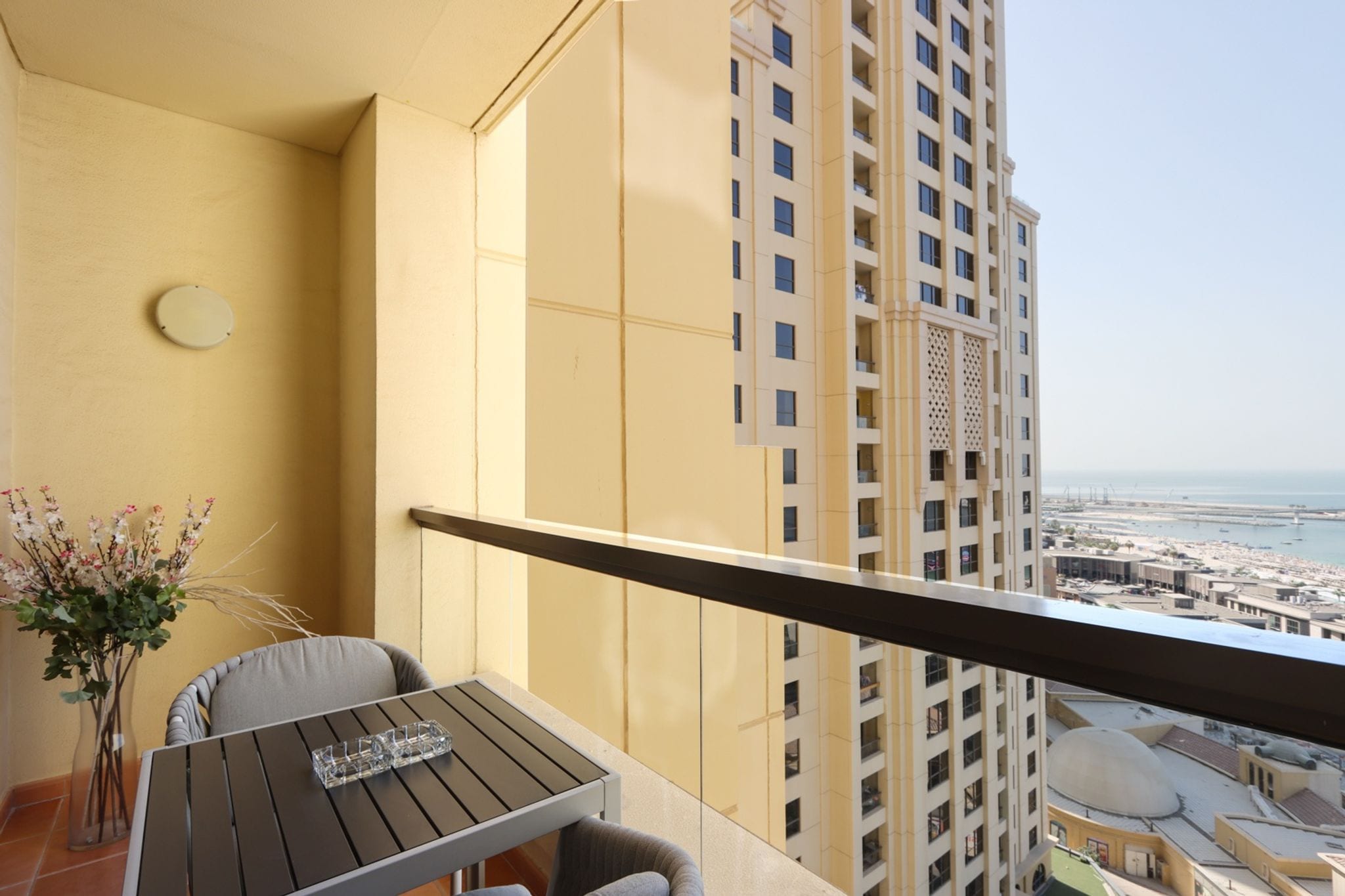 ELIVAAS Curated Upgraded 1B with Beach Access and Ain Dubai Views - Tap to explore photos
