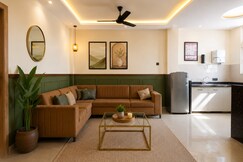 Rooms of The Green Nook | Romantic 1BHK Retreat | Smart TV & Parking