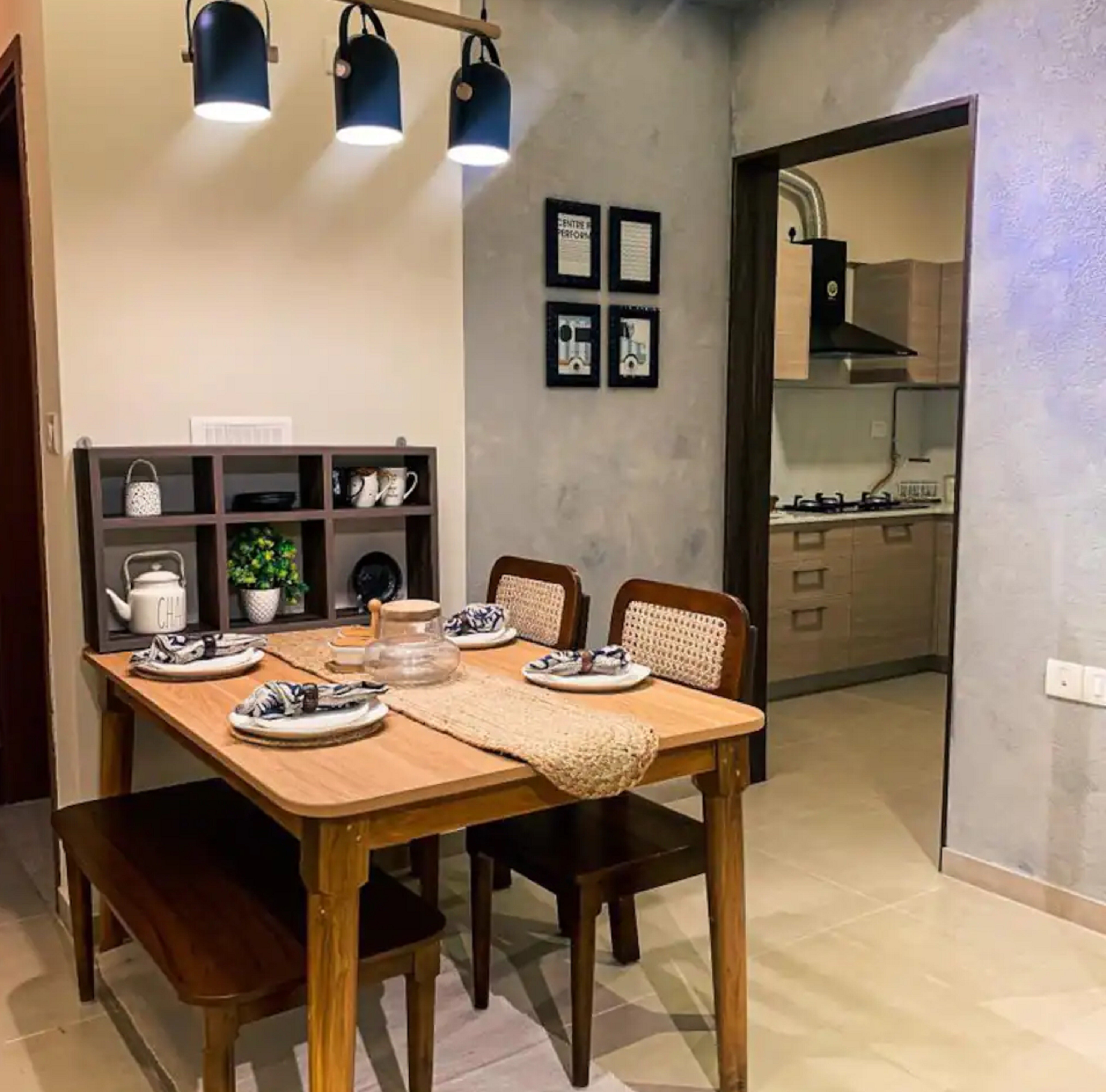 Opulent 2BHK Rustic Chic Apartment - Tap to explore photos