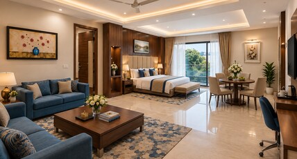Hotel Grand Meridian Delhi Airport Room Type - PRESIDENTAL SUITES ROOMC WITH ONE WAY AIRPORT PIC UP OR DROP Hotel Grand Meridian Delhi Airport Room Type - PRESIDENTAL SUITES ROOMC WITH ONE WAY AIRPORT PIC UP OR DROP