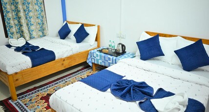 VALLEY OF PINES HOMESTAY Room Type - TWIN DOUBLE BED DELUXE ROOM