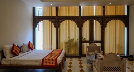Fort Dadhikar, Alwar Room Type - Heritage Premium Suite Room with Bathtub Double Beds Quad Sharing Fort Dadhikar, Alwar Room Type - Heritage Premium Suite Room with Bathtub Double Beds Quad Sharing