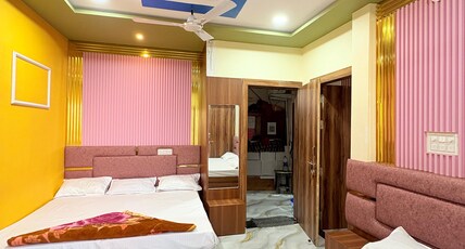 Maa Harsiddhi Atithi Grah Room Type - Standard Four Bed Room with one attached bathroom and two extra Maa Harsiddhi Atithi Grah Room Type - Standard Four Bed Room with one attached bathroom and two extra