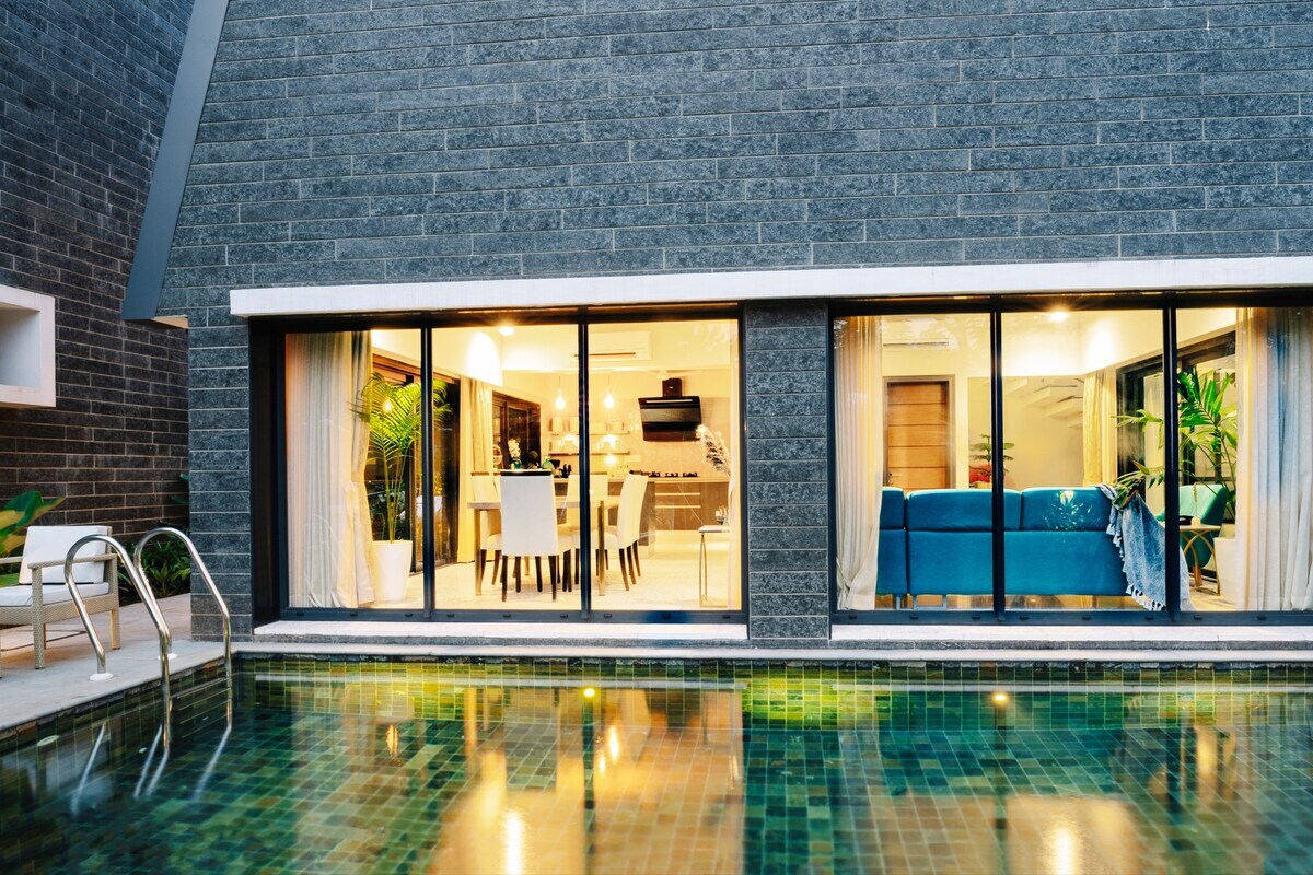 Styre Elegant 4BHK Private Pool Luxury Villa By Vio Stays - Tap to explore photos