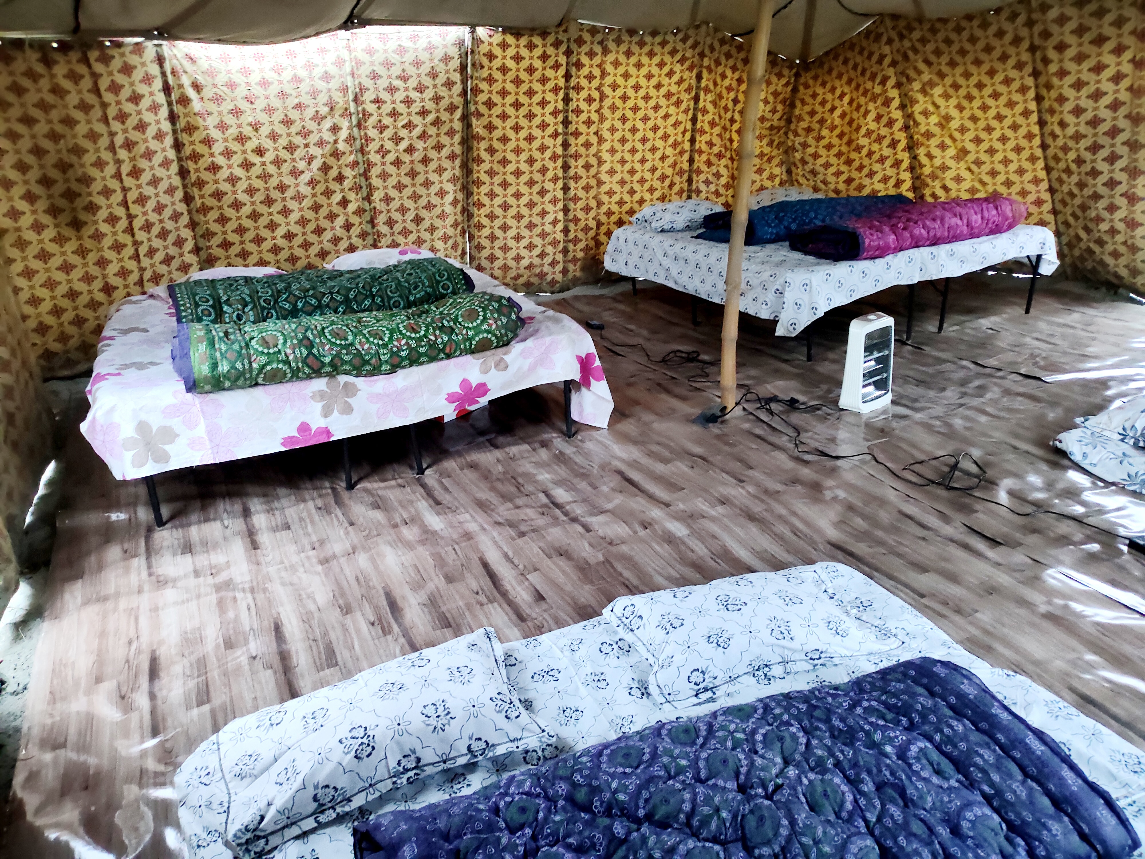 Maha Kumbh Camp - Tap to explore photos