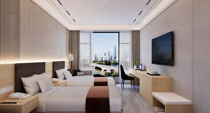 Sunday Hotel by CheckIn Greater Noida West Room Type - Deluxe Twin Room