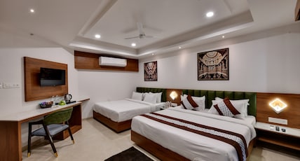 Soil to Soul Trinity Hotel A Boutique Stay Room Type - Premium Pebble Room - Family Room (2 King Bed) Soil to Soul Trinity Hotel A Boutique Stay Room Type - Premium Pebble Room - Family Room (2 King Bed)
